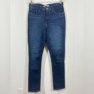 Levis Classic Mid Rise Skinny Jeans Womens Sz 10 30x30 Blue Denim Stretch